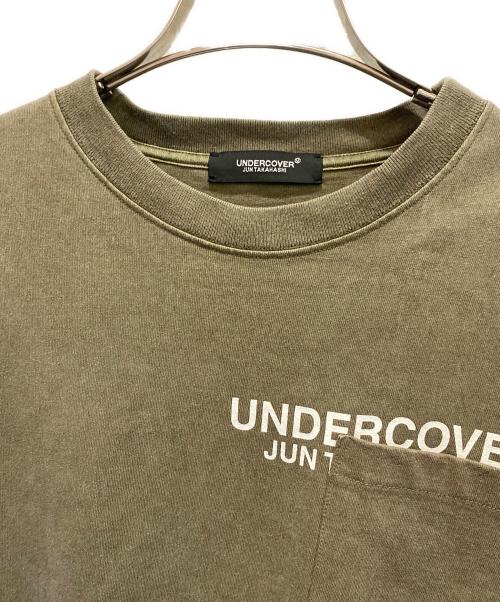 UNDERCOVER（アンダーカバー）UNDERCOVER (アンダーカバー) コットンユーズド加工Tシャツ オリーブ サイズ:2の古着・服飾アイテム