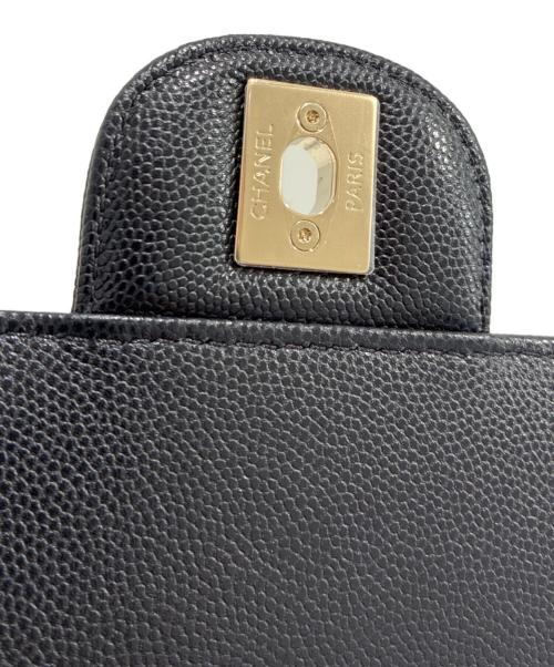 CHANEL（シャネル）CHANEL (シャネル) マトラッセ トップハンドル ミニ フラップ バッグ/Matelasse Top handle Mini Flap Bag Chain Shoulder ブラック×ゴールド金具 サイズ:21の古着・服飾アイテム