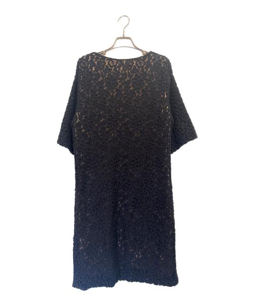 Chloe（クロエ）Chloe (クロエ) 花柄レースワンピース ブラック サイズ:38の古着・服飾アイテム