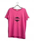 Saint Laurent Parisサンローランパリ）の古着「ＰALLADIUM ＳTAR Ｔシャツ」｜ピンク