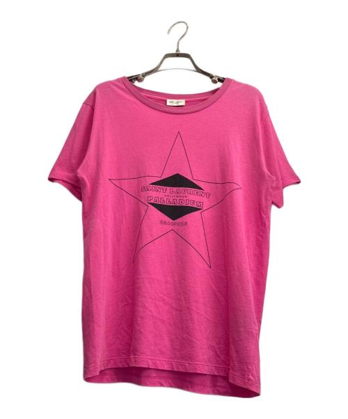 Saint Laurent Paris（サンローランパリ）Saint Laurent Paris (サンローランパリ) ＰALLADIUM ＳTAR Ｔシャツ ピンク サイズ:Ｓの古着・服飾アイテム