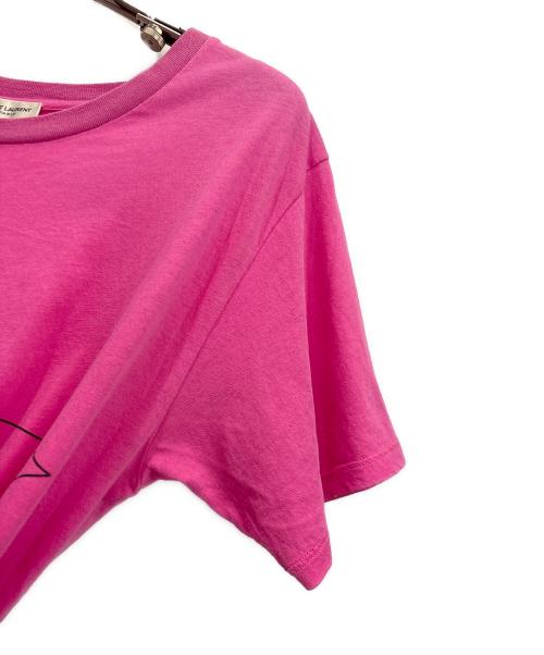 Saint Laurent Paris（サンローランパリ）Saint Laurent Paris (サンローランパリ) ＰALLADIUM ＳTAR Ｔシャツ ピンク サイズ:Ｓの古着・服飾アイテム