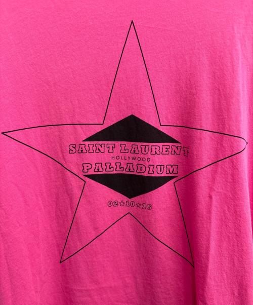 Saint Laurent Paris（サンローランパリ）Saint Laurent Paris (サンローランパリ) ＰALLADIUM ＳTAR Ｔシャツ ピンク サイズ:Ｓの古着・服飾アイテム