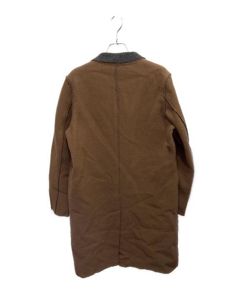 UNDERCOVER（アンダーカバー）UNDERCOVER (アンダーカバー) ラムリバーノッチドダブルコート ブラウン サイズ:2の古着・服飾アイテム