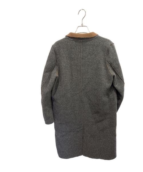 UNDSECOVER（アンダーカバー）UNDSECOVER (アンダーカバー) カットオフウールダブルチェスターコート ブラウン サイズ:1の古着・服飾アイテム