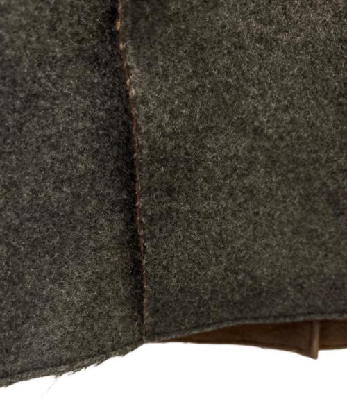 UNDSECOVER（アンダーカバー）UNDSECOVER (アンダーカバー) カットオフウールダブルチェスターコート ブラウン サイズ:1の古着・服飾アイテム
