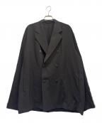 LAD MUSICIANラッドミュージシャン）の古着「DRY CLOTH DOUBLE BREASTED JACKET」｜ブラック