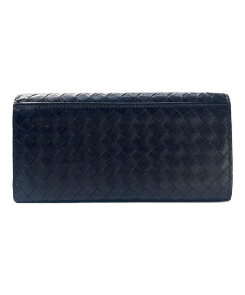BOTTEGA VENETA（ボッテガベネタ）BOTTEGA VENETA (ボッテガベネタ) イントレチャート/長財布 ブラックの古着・服飾アイテム