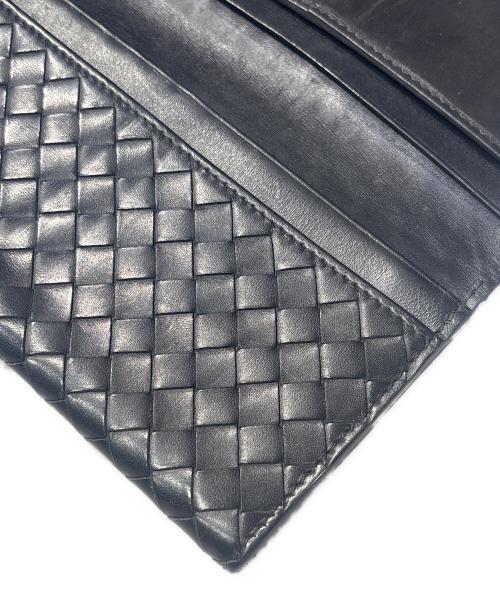 BOTTEGA VENETA（ボッテガベネタ）BOTTEGA VENETA (ボッテガベネタ) イントレチャート/長財布 ブラックの古着・服飾アイテム