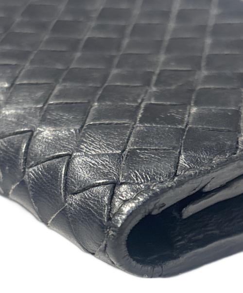 BOTTEGA VENETA（ボッテガベネタ）BOTTEGA VENETA (ボッテガベネタ) イントレチャート/長財布 ブラックの古着・服飾アイテム