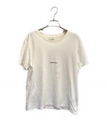 Saint Laurent Paris（サンローランパリ）の古着「シグネチャーロゴカットソー」｜ホワイト