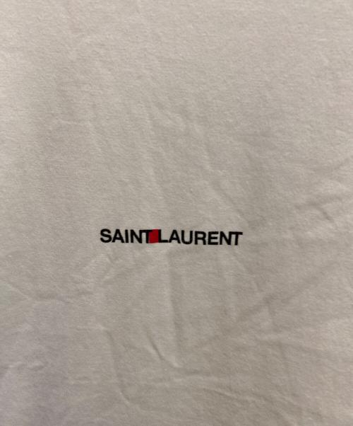 Saint Laurent Paris（サンローランパリ）Saint Laurent Paris (サンローランパリ) シグネチャーロゴカットソー ホワイト サイズ:Mの古着・服飾アイテム