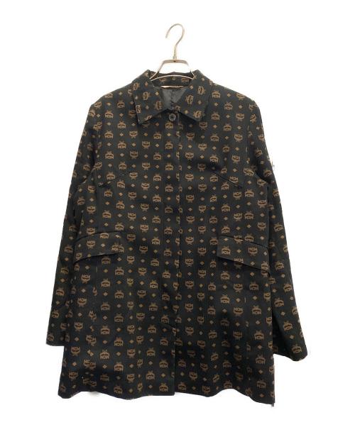 MCM（エムシーエム）MCM (エムシーエム) アナグラム ステンカラーコート ブラック サイズ:Lの古着・服飾アイテム