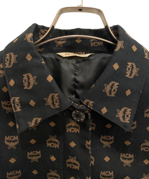 MCM（エムシーエム）MCM (エムシーエム) アナグラム ステンカラーコート ブラック サイズ:Lの古着・服飾アイテム
