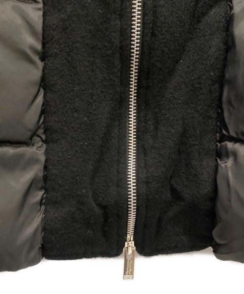 UNDERCOVER（アンダーカバー）UNDERCOVER (アンダーカバー) 縮絨ジップアップナイロン切替ダウンベスト ブラック サイズ:2の古着・服飾アイテム