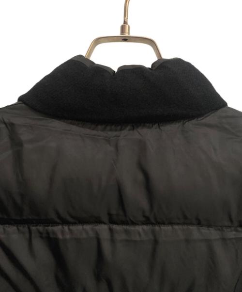 UNDERCOVER（アンダーカバー）UNDERCOVER (アンダーカバー) 縮絨ジップアップナイロン切替ダウンベスト ブラック サイズ:2の古着・服飾アイテム