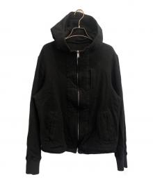 UNDERCOVER（アンダーカバー）の古着「縮絨ウールジップアップジャケット」｜ブラック