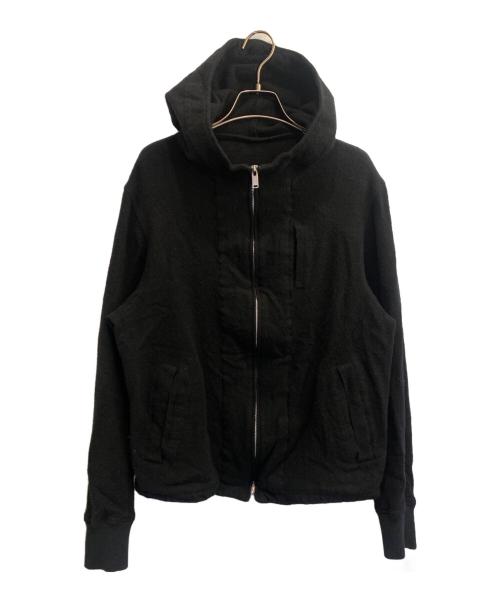 UNDERCOVER（アンダーカバー）UNDERCOVER (アンダーカバー) 縮絨ウールジップアップジャケット ブラック サイズ:2の古着・服飾アイテム