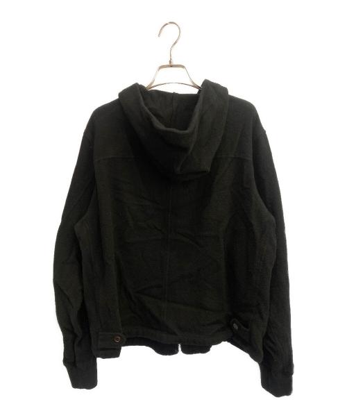 UNDERCOVER（アンダーカバー）UNDERCOVER (アンダーカバー) 縮絨ウールジップアップジャケット ブラック サイズ:2の古着・服飾アイテム