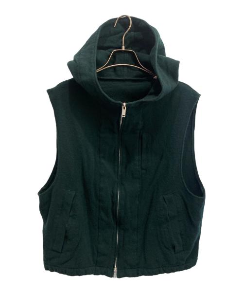 UNDERCOVER（アンダーカバー）UNDERCOVER (アンダーカバー) 縮絨ウールニットベスト グリーン サイズ:2の古着・服飾アイテム