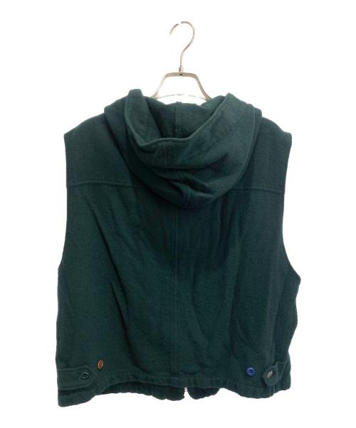 UNDERCOVER（アンダーカバー）UNDERCOVER (アンダーカバー) 縮絨ウールニットベスト グリーン サイズ:2の古着・服飾アイテム