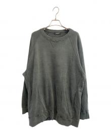 UNDERCOVER（アンダーカバー）の古着「ダメージ加工スワイドスウェット」｜グリーン