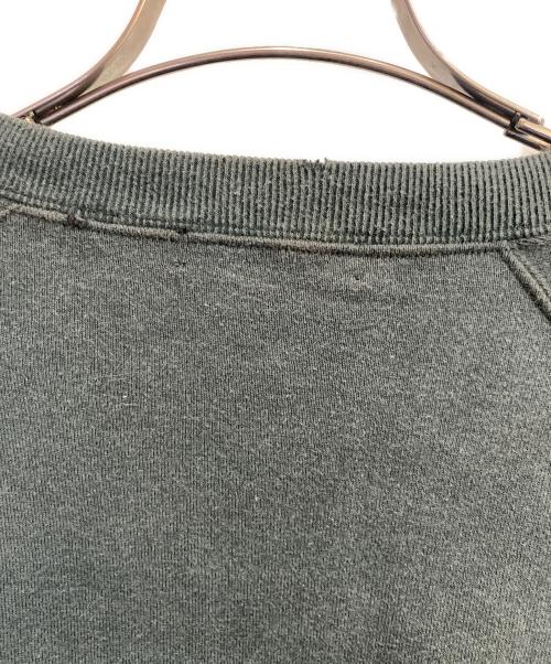 UNDERCOVER（アンダーカバー）UNDERCOVER (アンダーカバー) ダメージ加工スワイドスウェット グリーン サイズ:3の古着・服飾アイテム