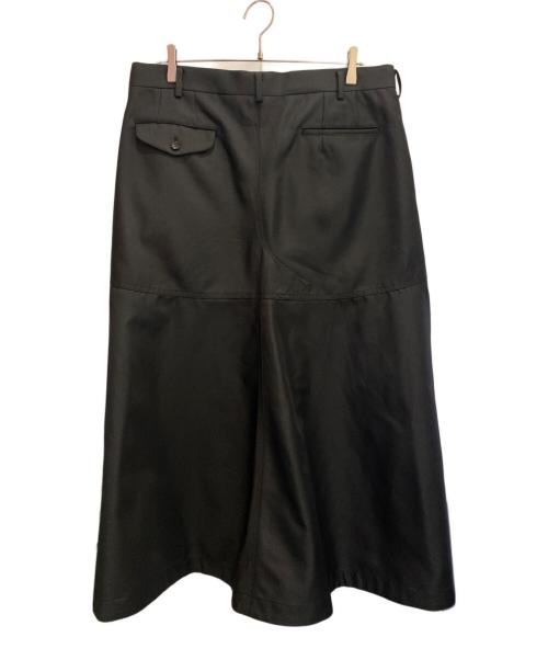 COMME des GARCONS HOMME PLUS（コムデギャルソンオムプリュス）COMME des GARCONS HOMME PLUS (コムデギャルソンオムプリュス) ポリエステルAラインスカート ブラック サイズ:XLの古着・服飾アイテム