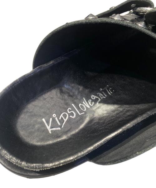 KIDS LOVE GAITE（キッズラブゲイト）KIDS LOVE GAITE (キッズラブゲイト) KLG sandals ブラック サイズ:27.5の古着・服飾アイテム