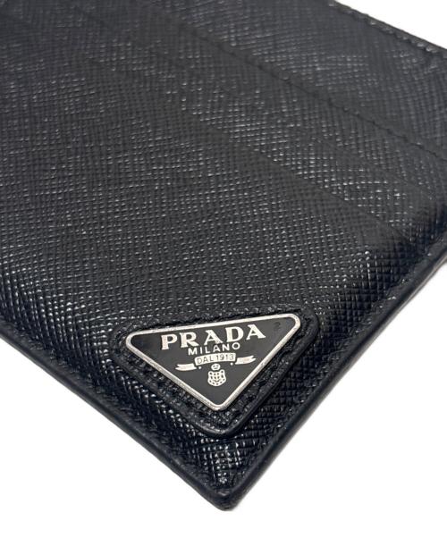 PRADA（プラダ）PRADA (プラダ) トライアングルロゴフラグメントケース ブラックの古着・服飾アイテム