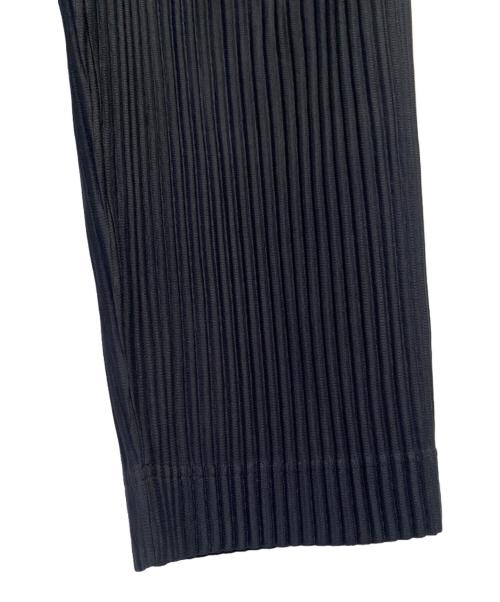 HOMME PLISSE ISSEY MIYAKE（オム プリッセ イッセイ ミヤケ）HOMME PLISSE ISSEY MIYAKE (オム プリッセ イッセイ ミヤケ) プリーツワイドパンツ ネイビー サイズ:3の古着・服飾アイテム