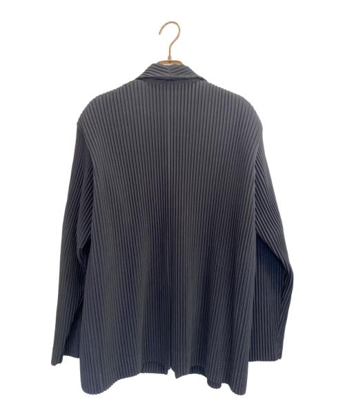 HOMME PLISSE ISSEY MIYAKE（オム プリッセ イッセイ ミヤケ）HOMME PLISSE ISSEY MIYAKE (オム プリッセ イッセイ ミヤケ) プリーツテーラードジャケット ネイビー サイズ:2の古着・服飾アイテム