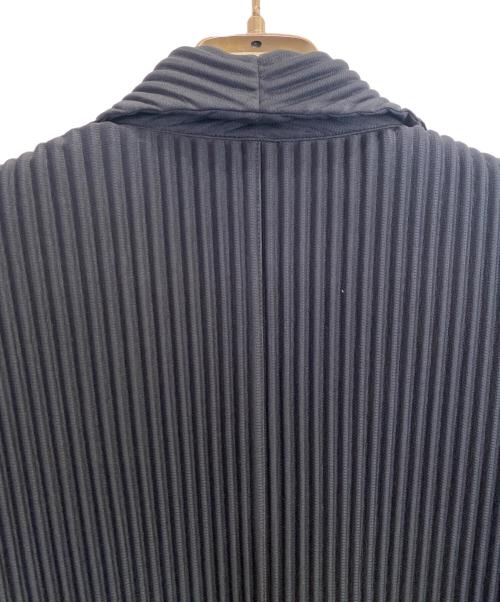 HOMME PLISSE ISSEY MIYAKE（オム プリッセ イッセイ ミヤケ）HOMME PLISSE ISSEY MIYAKE (オム プリッセ イッセイ ミヤケ) プリーツテーラードジャケット ネイビー サイズ:2の古着・服飾アイテム