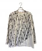 COMME des GARCONSコムデギャルソン）の古着「鉄線カットソー」｜ホワイト