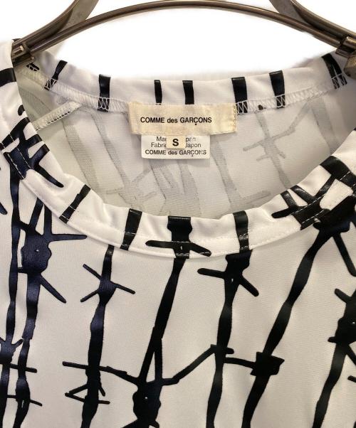 COMME des GARCONS（コムデギャルソン）COMME des GARCONS (コムデギャルソン) 鉄線カットソー ホワイト サイズ:Sの古着・服飾アイテム