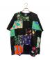 JUNYA WATANABE MAN（ジュンヤワタナベマン）の古着「 Lousy Livin グラフィック パッチワーク バインダーネック Tシャツ」｜ブラック