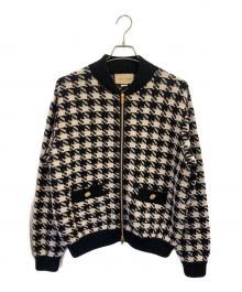 GUCCI（グッチ）の古着「ボンバージャケット」｜ホワイト×ブラック