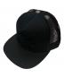 CHROME HEARTS（クロムハーツ）の古着「Calf Hair Cemetery Cross Mesh Trucker Hat」｜ブラック