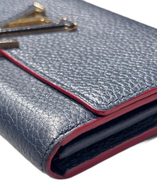 LOUIS VUITTON（ルイ ヴィトン）LOUIS VUITTON (ルイ ヴィトン) Portefeuille Capucines Marine Rouge Taurillon/ポルトフォイユ カプシーヌ マリーヌルージュ トリヨン/M63739 ネイビー サイズ:-の古着・服飾アイテム