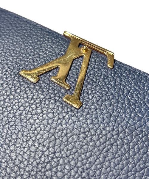 LOUIS VUITTON（ルイ ヴィトン）LOUIS VUITTON (ルイ ヴィトン) Portefeuille Capucines Marine Rouge Taurillon/ポルトフォイユ カプシーヌ マリーヌルージュ トリヨン/M63739 ネイビー サイズ:-の古着・服飾アイテム