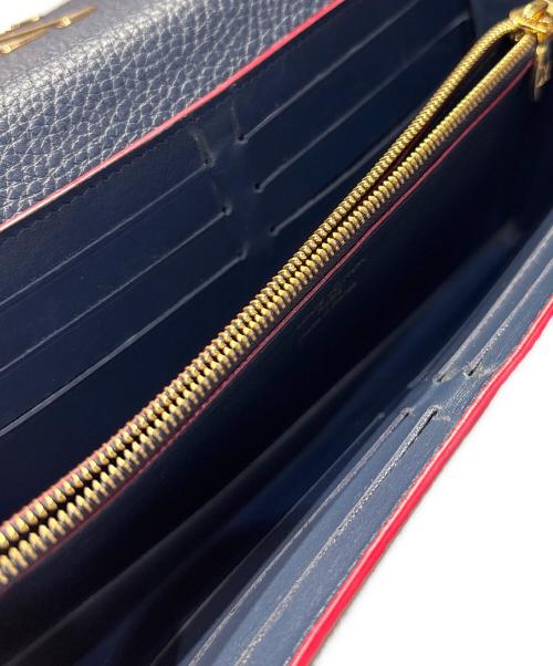 LOUIS VUITTON（ルイ ヴィトン）LOUIS VUITTON (ルイ ヴィトン) Portefeuille Capucines Marine Rouge Taurillon/ポルトフォイユ カプシーヌ マリーヌルージュ トリヨン/M63739 ネイビー サイズ:-の古着・服飾アイテム