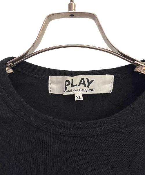 PLAY COMME des GARCONS（プレイコムデギャルソン）PLAY COMME des GARCONS (プレイコムデギャルソン) 刺繍長袖カットソー ブラック サイズ:XLの古着・服飾アイテム