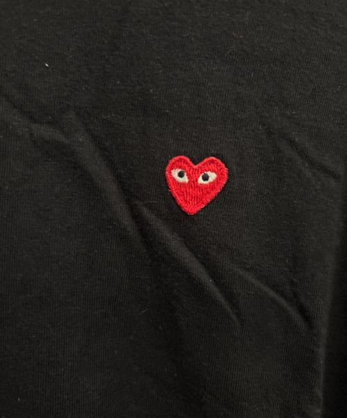 PLAY COMME des GARCONS（プレイコムデギャルソン）PLAY COMME des GARCONS (プレイコムデギャルソン) 刺繍長袖カットソー ブラック サイズ:XLの古着・服飾アイテム