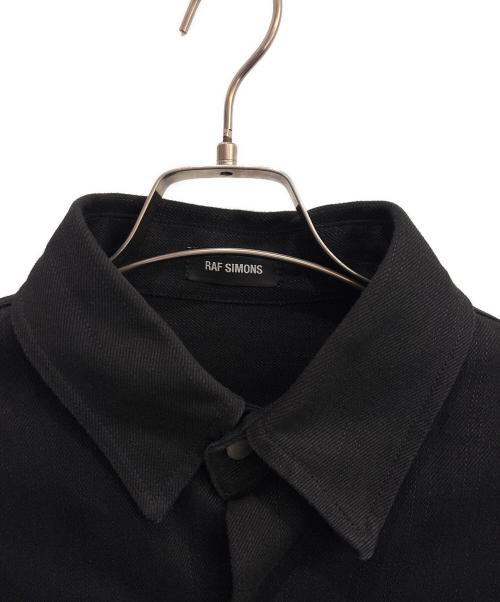 RAF SIMONS（ラフシモンズ）RAF SIMONS (ラフシモンズ) DENIM EASY FIT SHIRT COUPLE BACK/デニム イージー フィット シャツ カップル バック ブラック サイズ:FREEの古着・服飾アイテム