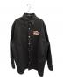 RAF SIMONS（ラフシモンズ）の古着「DENIM EASY FIT SHIRT COUPLE BACK/デニム イージー フィット シャツ カップル バック」｜ブラック