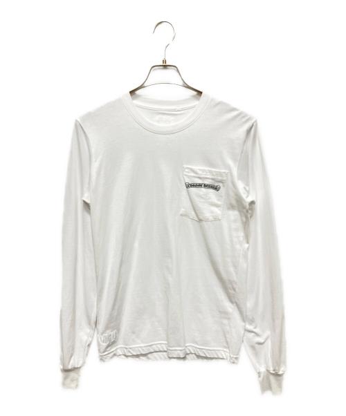 CHROME HEARTS（クロムハーツ）CHROME HEARTS (クロムハーツ) CH ARCH LS T-THIRT(シーエイチアーチロングスリーブTシャツ) ホワイト サイズ:SMALLの古着・服飾アイテム
