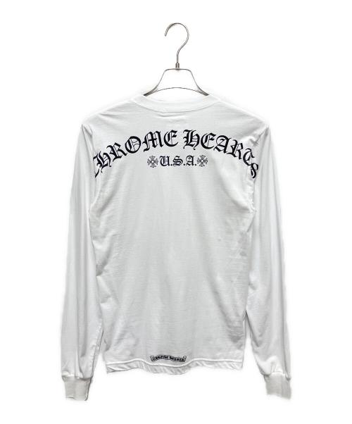 CHROME HEARTS（クロムハーツ）CHROME HEARTS (クロムハーツ) CH ARCH LS T-THIRT(シーエイチアーチロングスリーブTシャツ) ホワイト サイズ:SMALLの古着・服飾アイテム