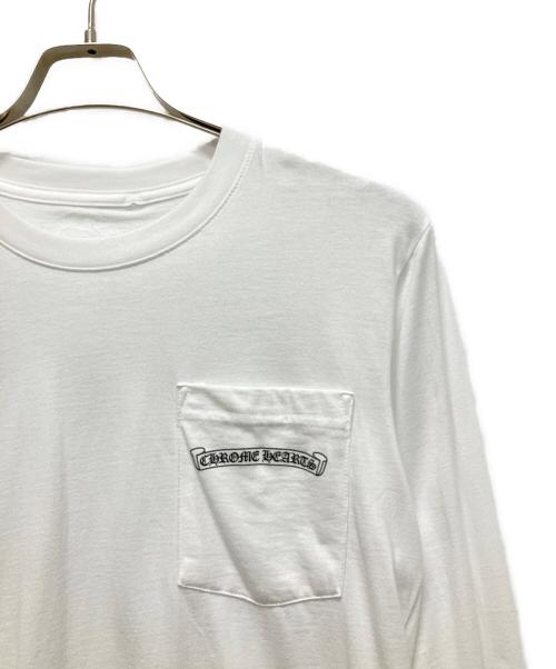 CHROME HEARTS（クロムハーツ）CHROME HEARTS (クロムハーツ) CH ARCH LS T-THIRT(シーエイチアーチロングスリーブTシャツ) ホワイト サイズ:SMALLの古着・服飾アイテム