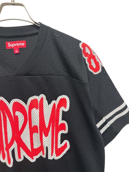 SUPREME（シュプリーム）SUPREME (シュプリーム) Reflective Football Jersey ブラック×レッド サイズ:Sの古着・服飾アイテム