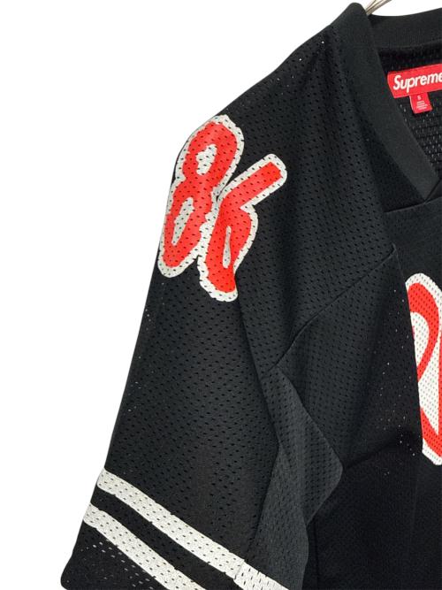 SUPREME（シュプリーム）SUPREME (シュプリーム) Reflective Football Jersey ブラック×レッド サイズ:Sの古着・服飾アイテム
